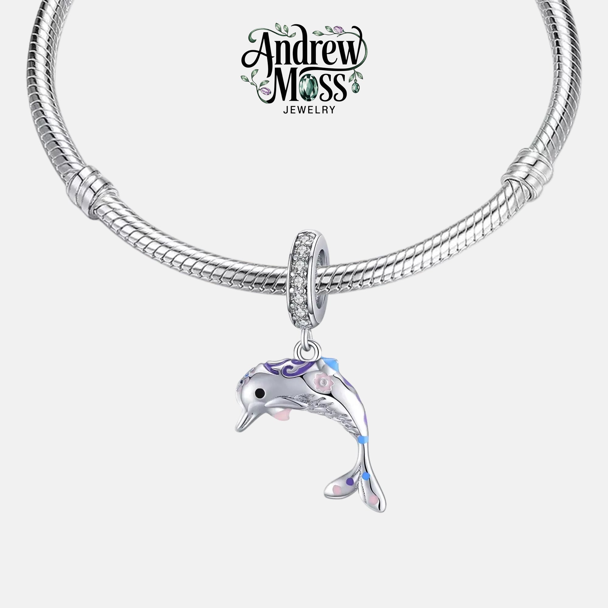 Ocean Dolphin Dangle Charm for Bracelet