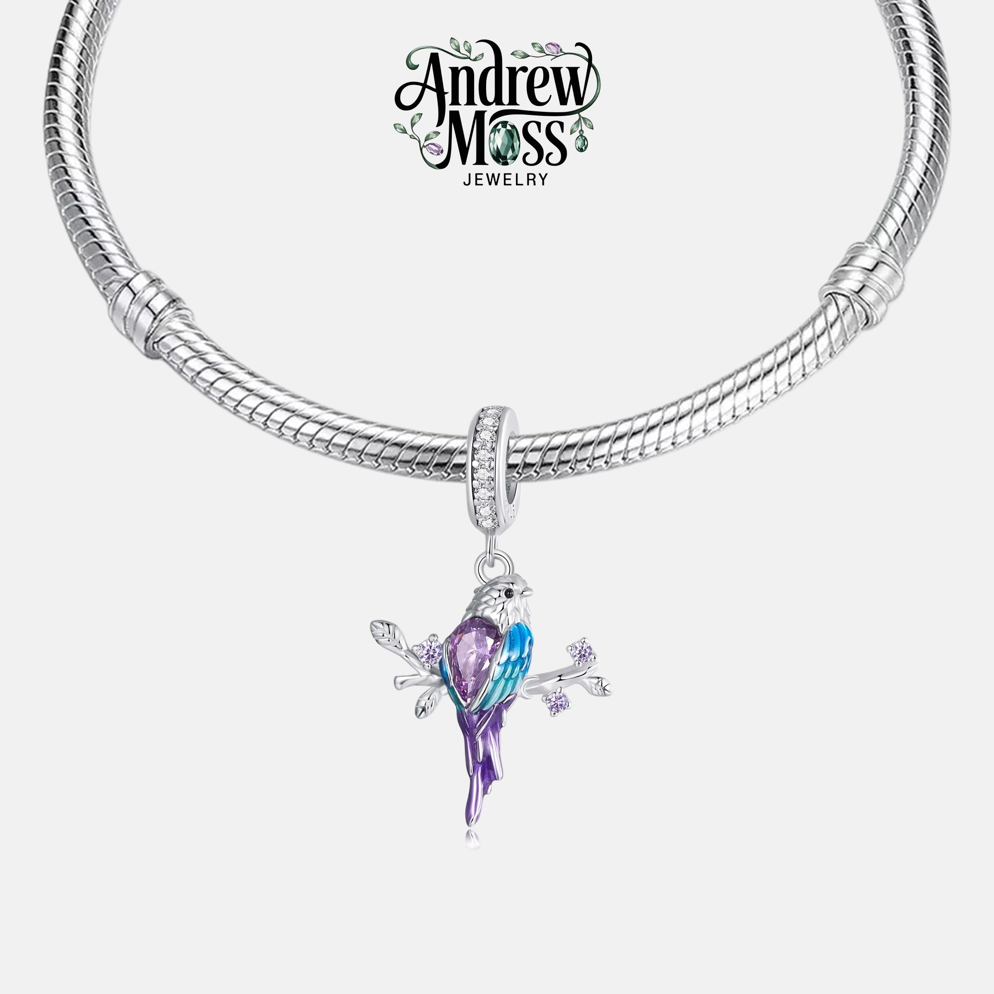 Hummingbird Dangle Charm for Bracelet