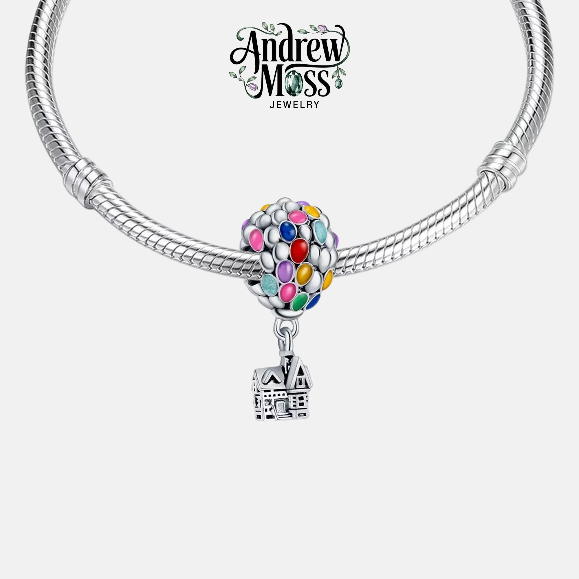 Disney Pixar Up House & Balloons Charm for Bracelet