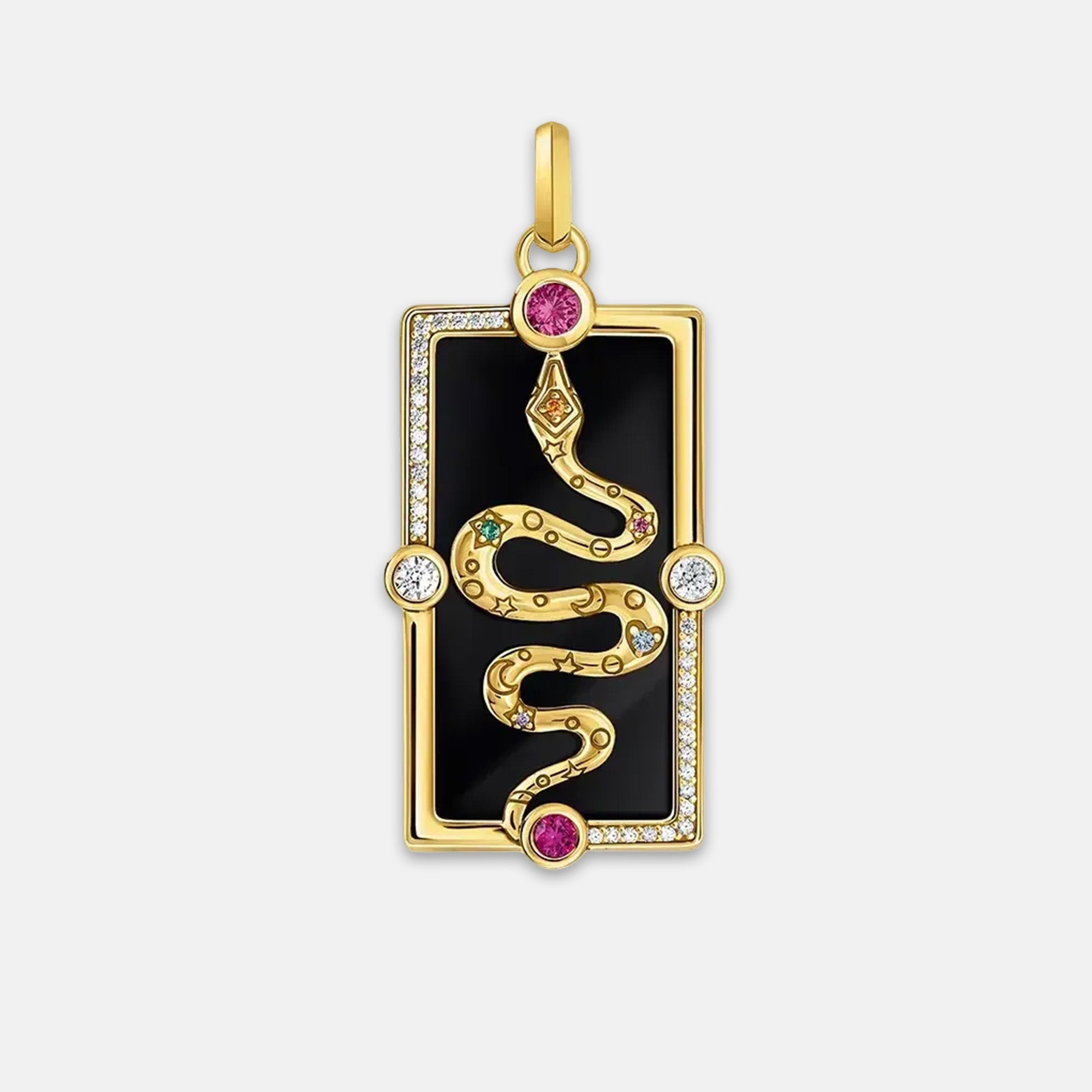 Snake Gold Plated Pendant for Necklace