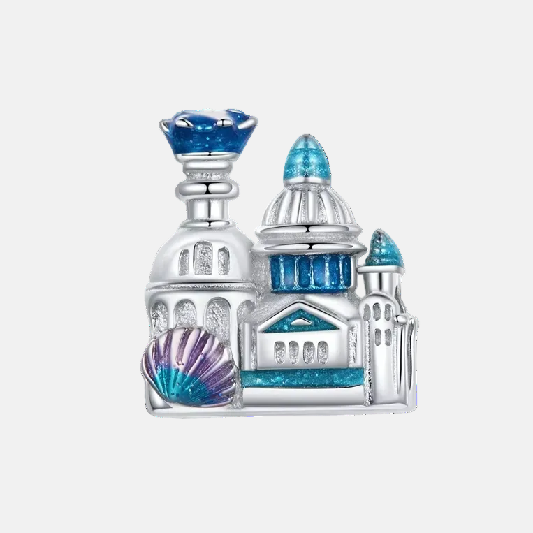 Castle Ocean Bead Charm for Bracelet