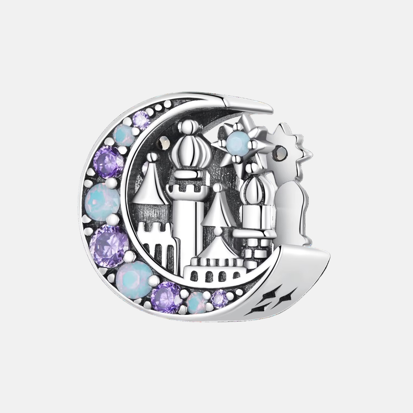 Mystic Magic Moon Castle Bead Charm