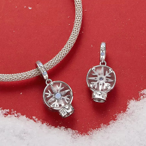 Snowflake Christmas Dangle Charm for Bracelet