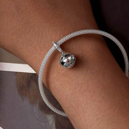 Santa Claus Bell Christmas Dangle Charm for Bracelet