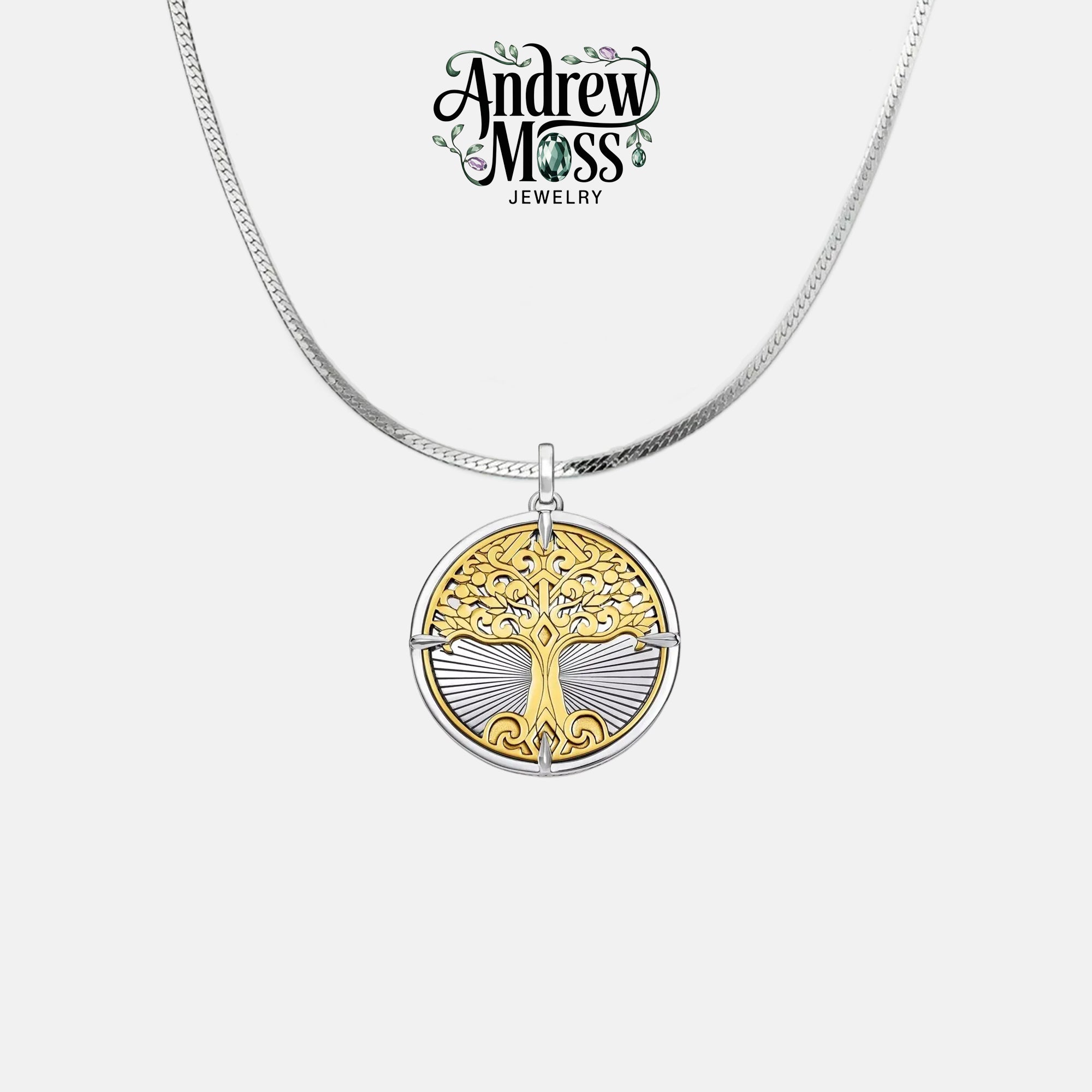 Golden Tree Pendant