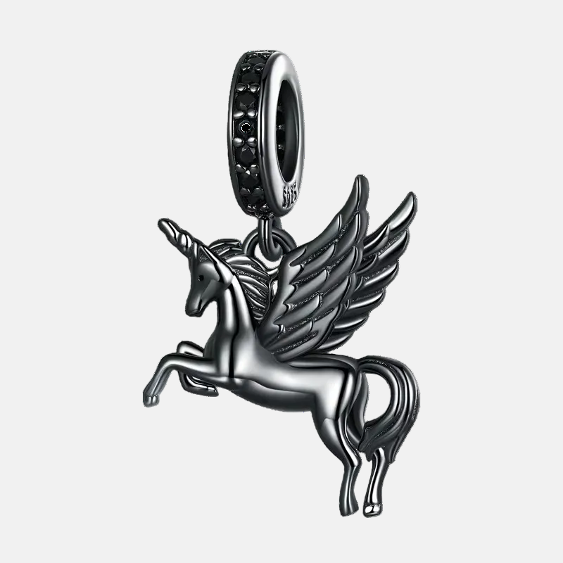 Black Alicorn Dangle Charm