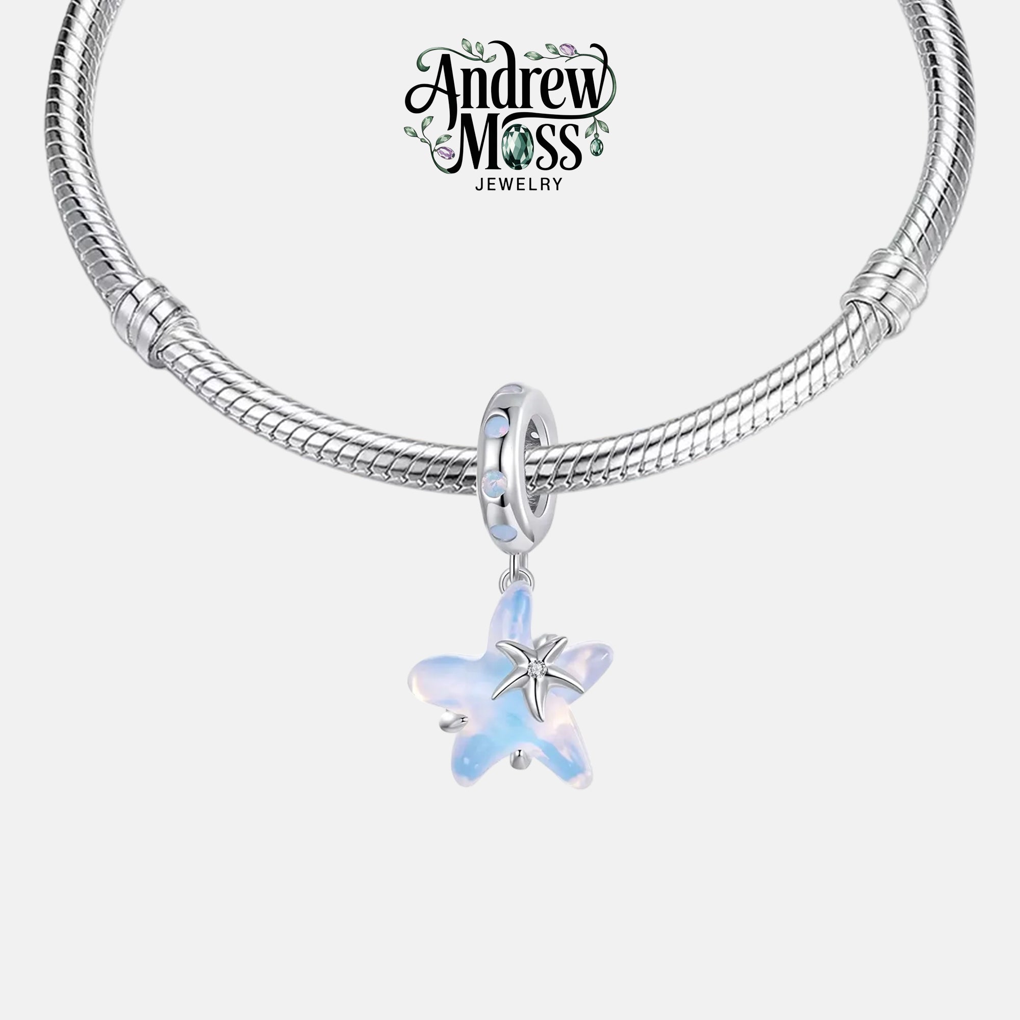 Starfish Moonstone Dangle Charm