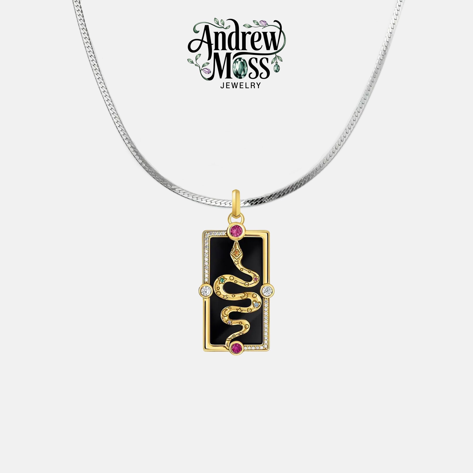 Snake Gold Plated Pendant