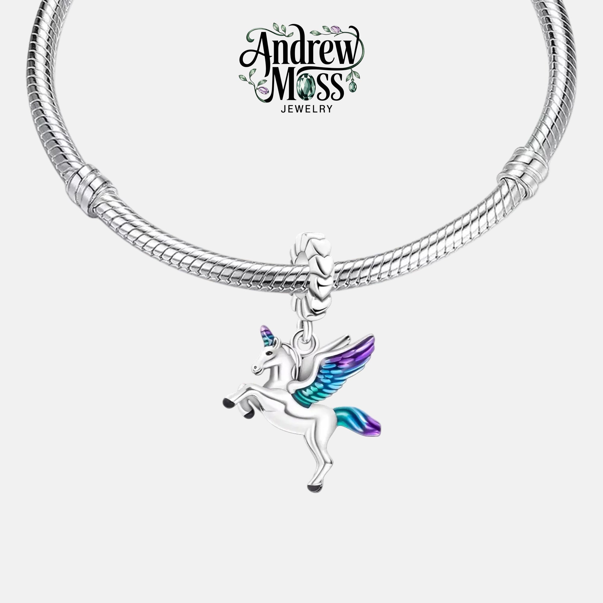 Pegasus Unicorn Dangle Charm