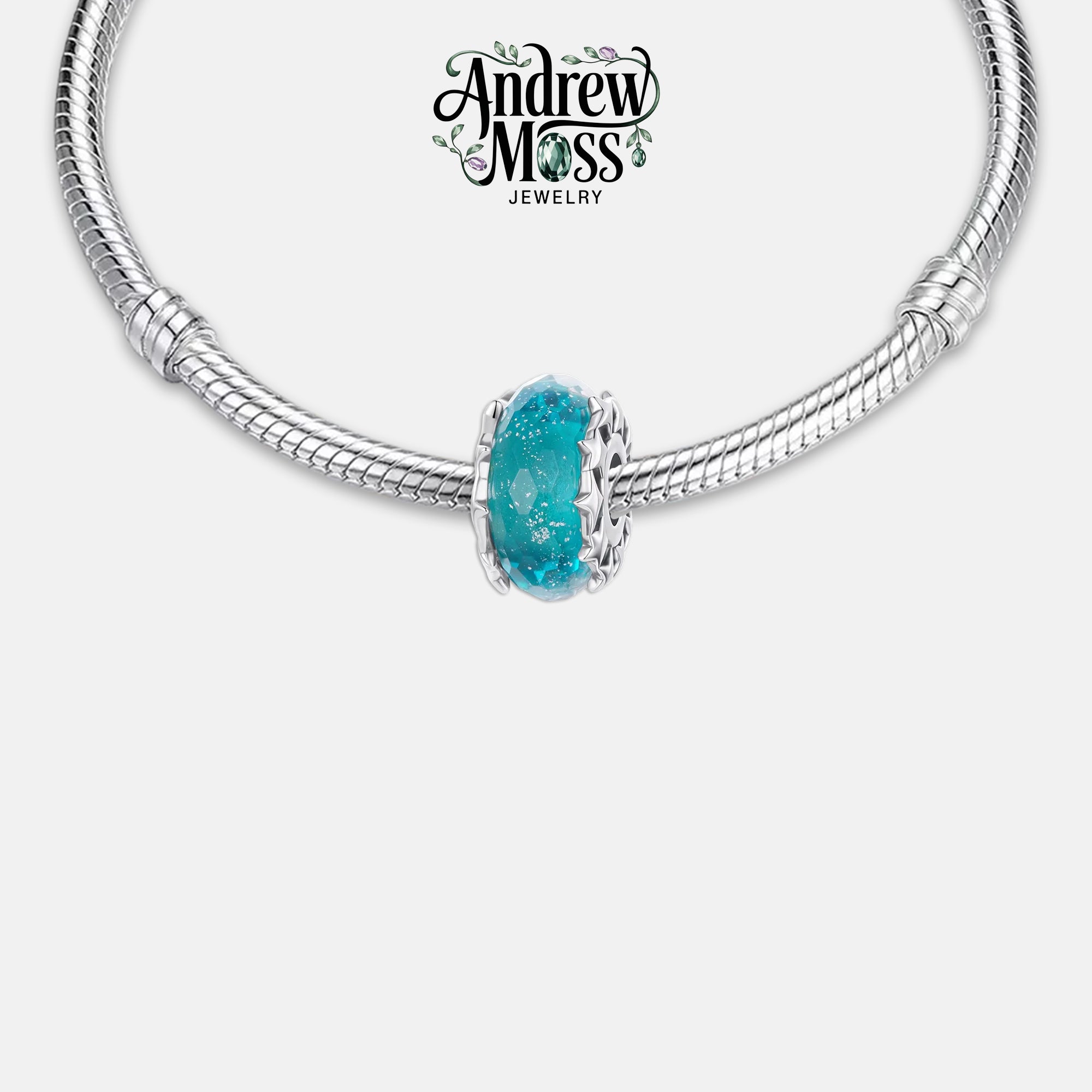 Crystal Ball Christmas Charm for Bracelet