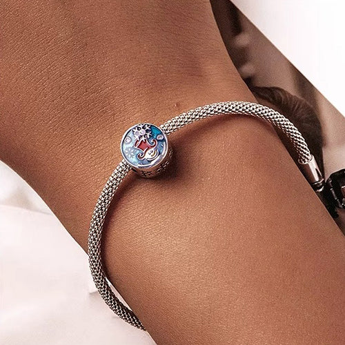 Snowman Christmas Bead Charm for Bracelet