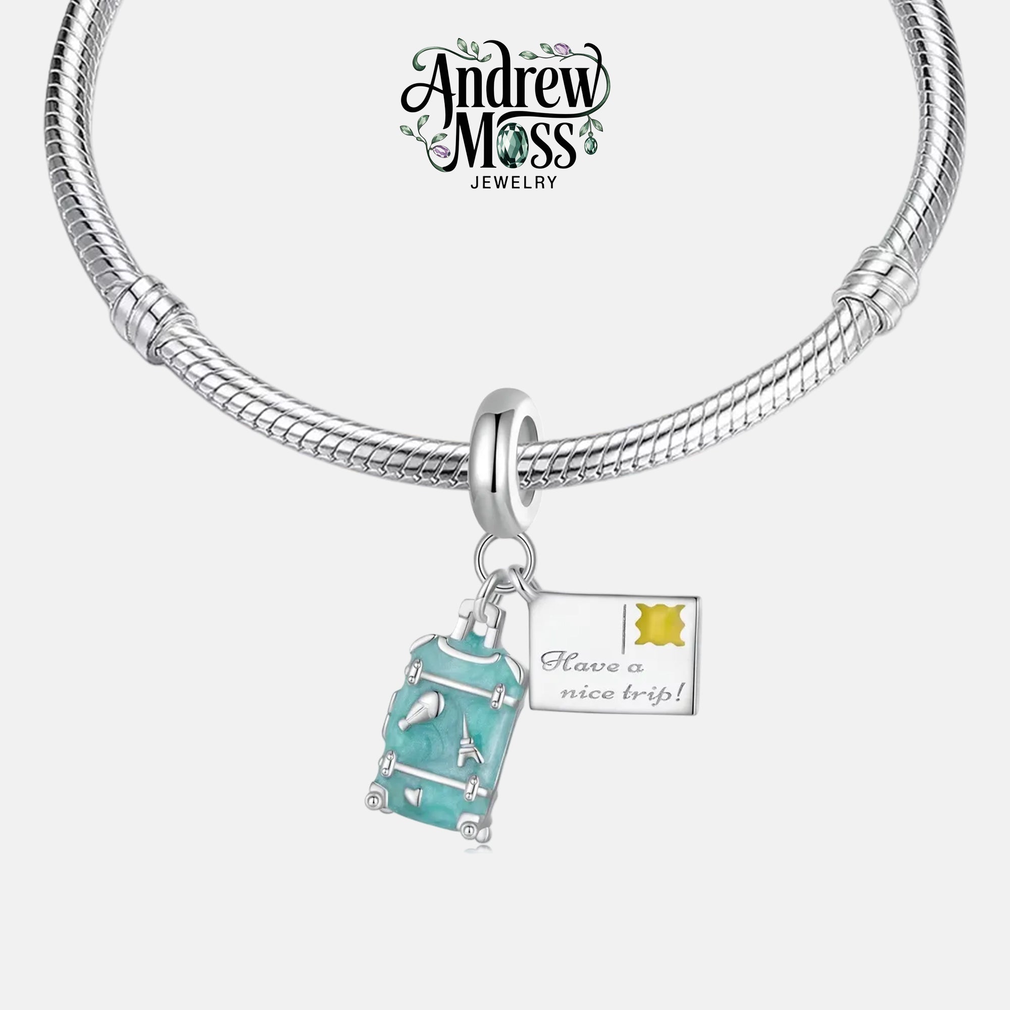 Suitcase Trip Dangle Charm