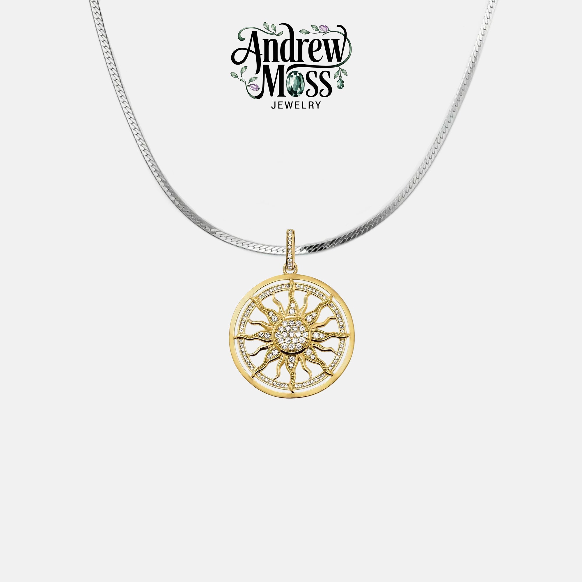 Golden Sun Mediterranean Gold Plated Pendant