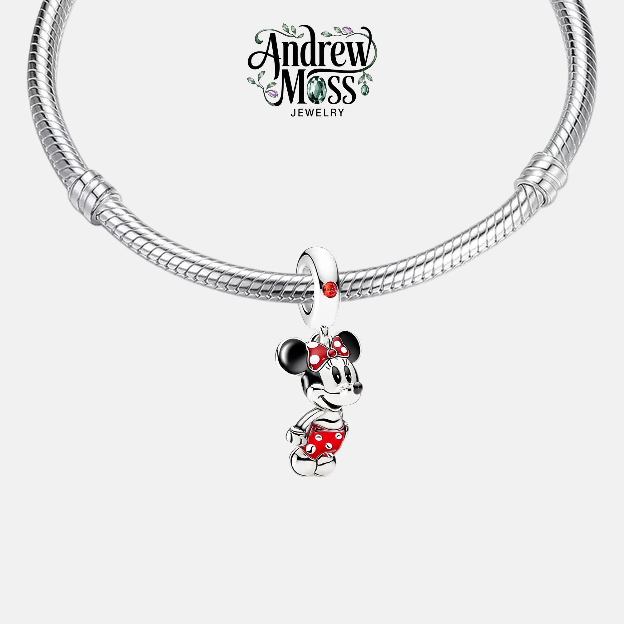 Disney Minnie Mouse Bow Dangle Charm