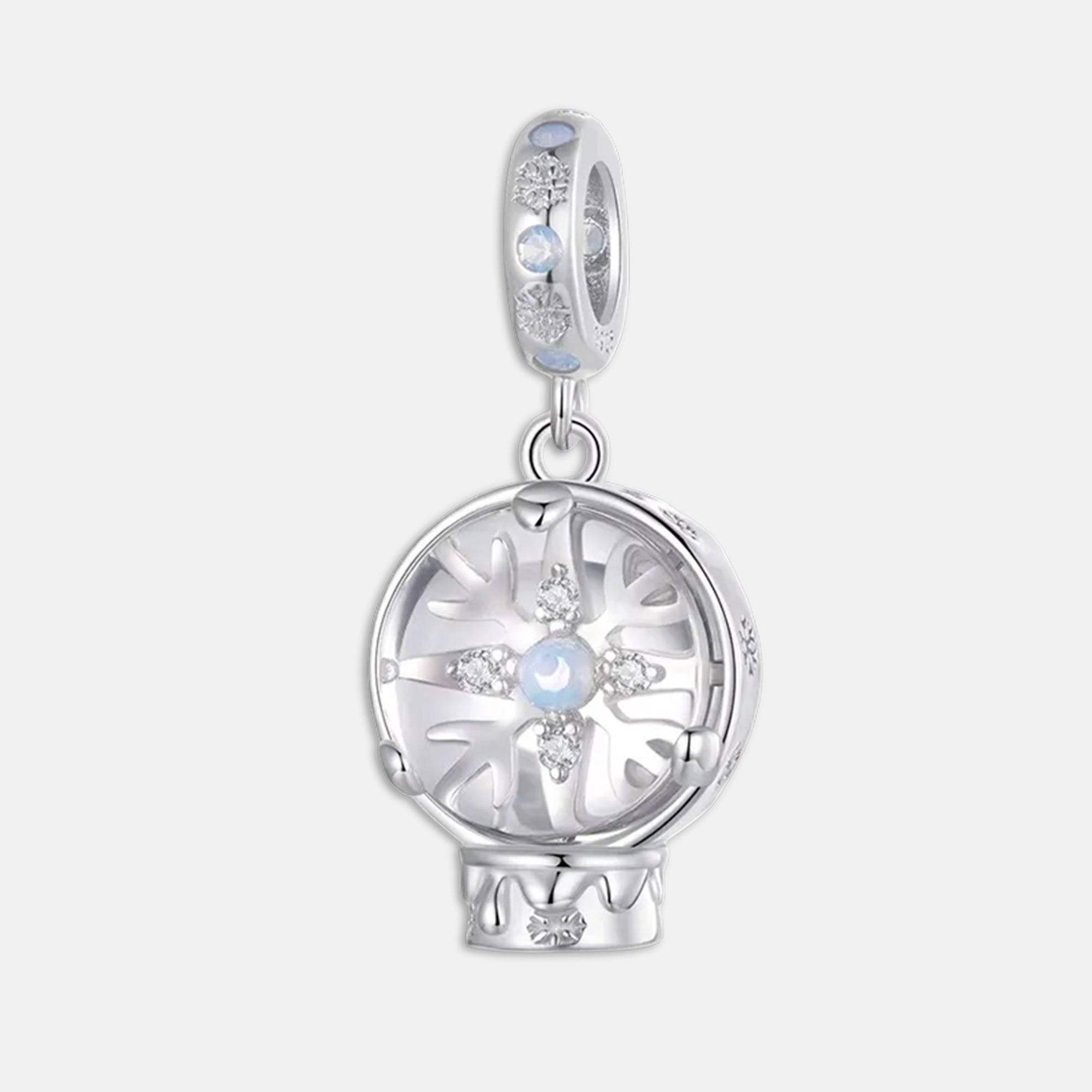 Snowflake Christmas Dangle Charm for Bracelet