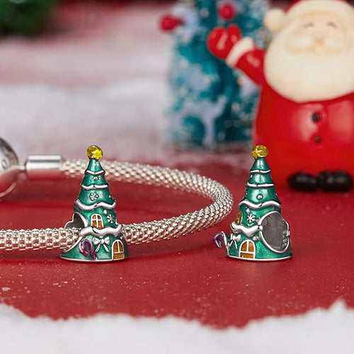Christmas Tree Bead Charm for Bracelet