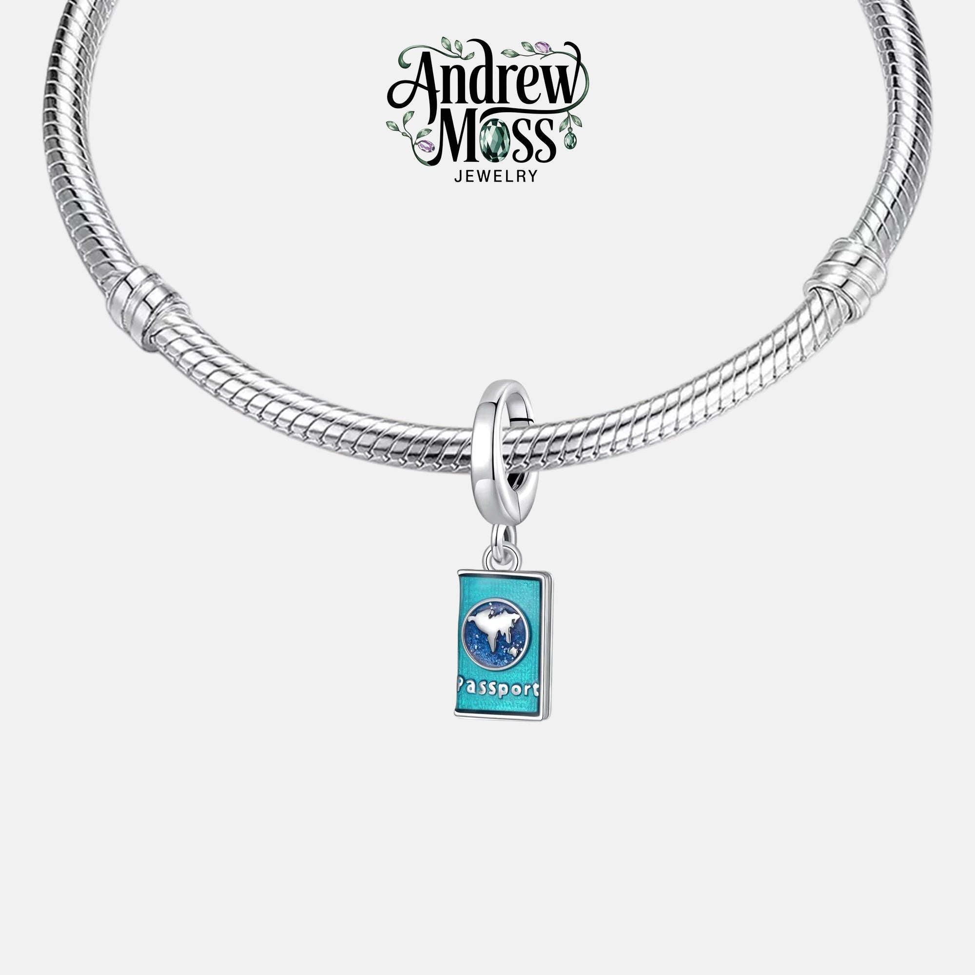 Travel Passport Dangle Charm