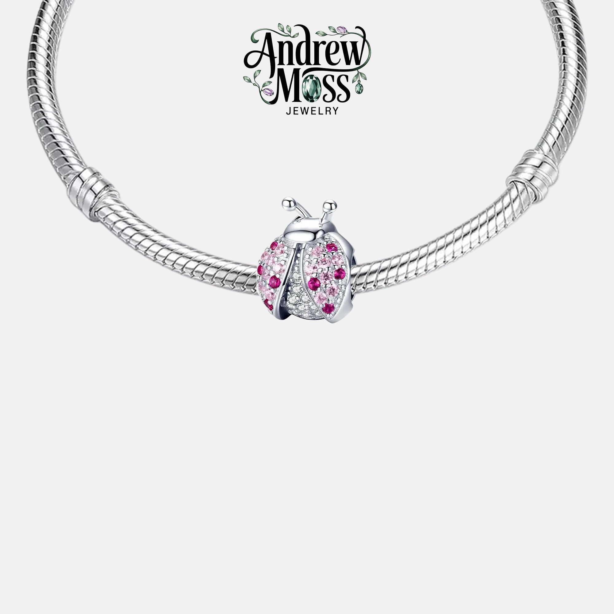 Lucky Ladybug Sparkling Bead Charm