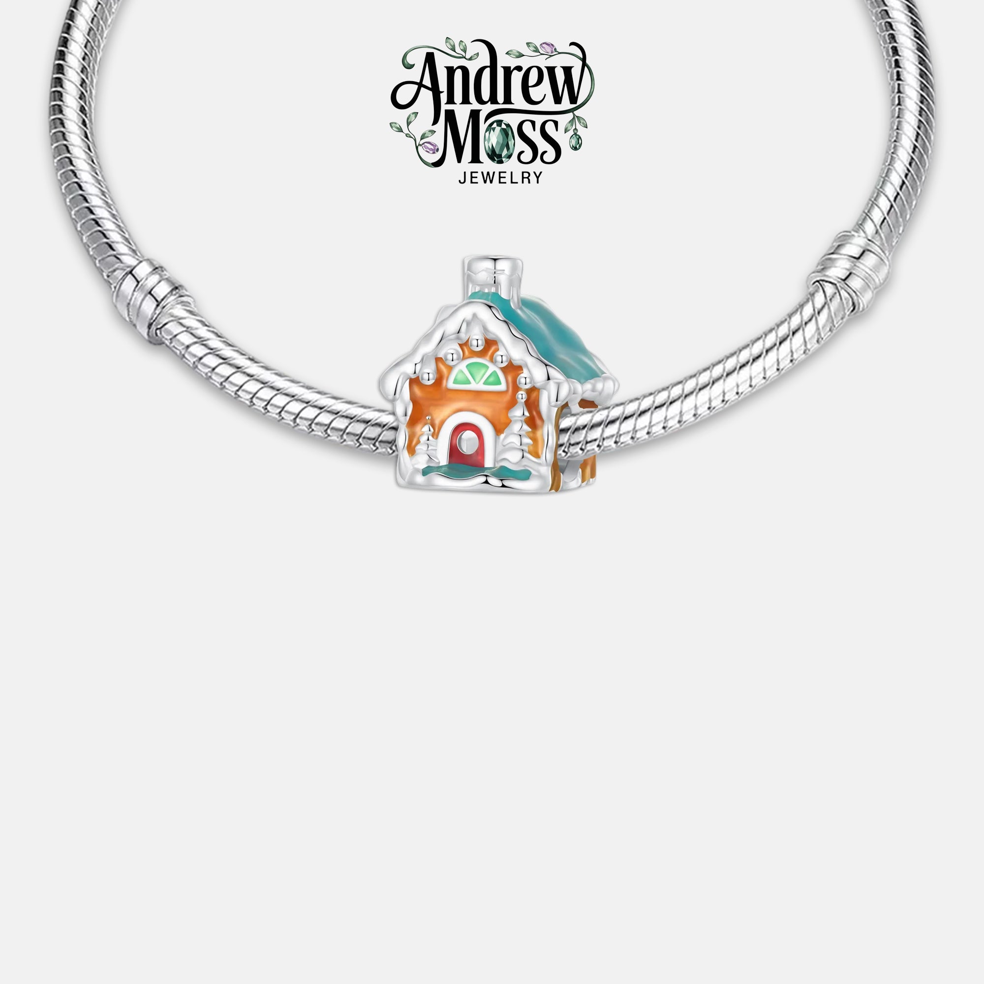 Home for Christmas Charm for Bracelet