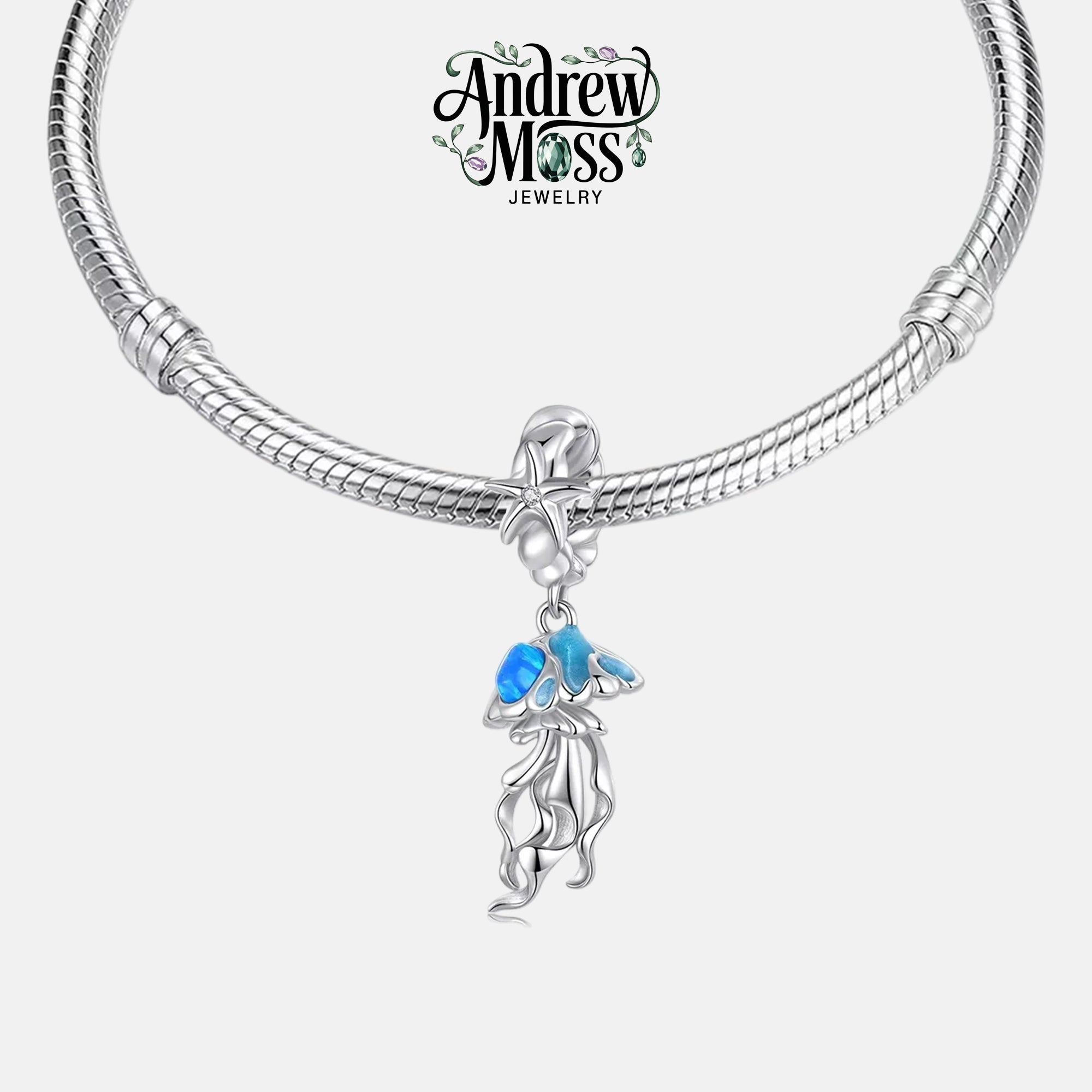 Jellyfish Starfish Dangle Charm