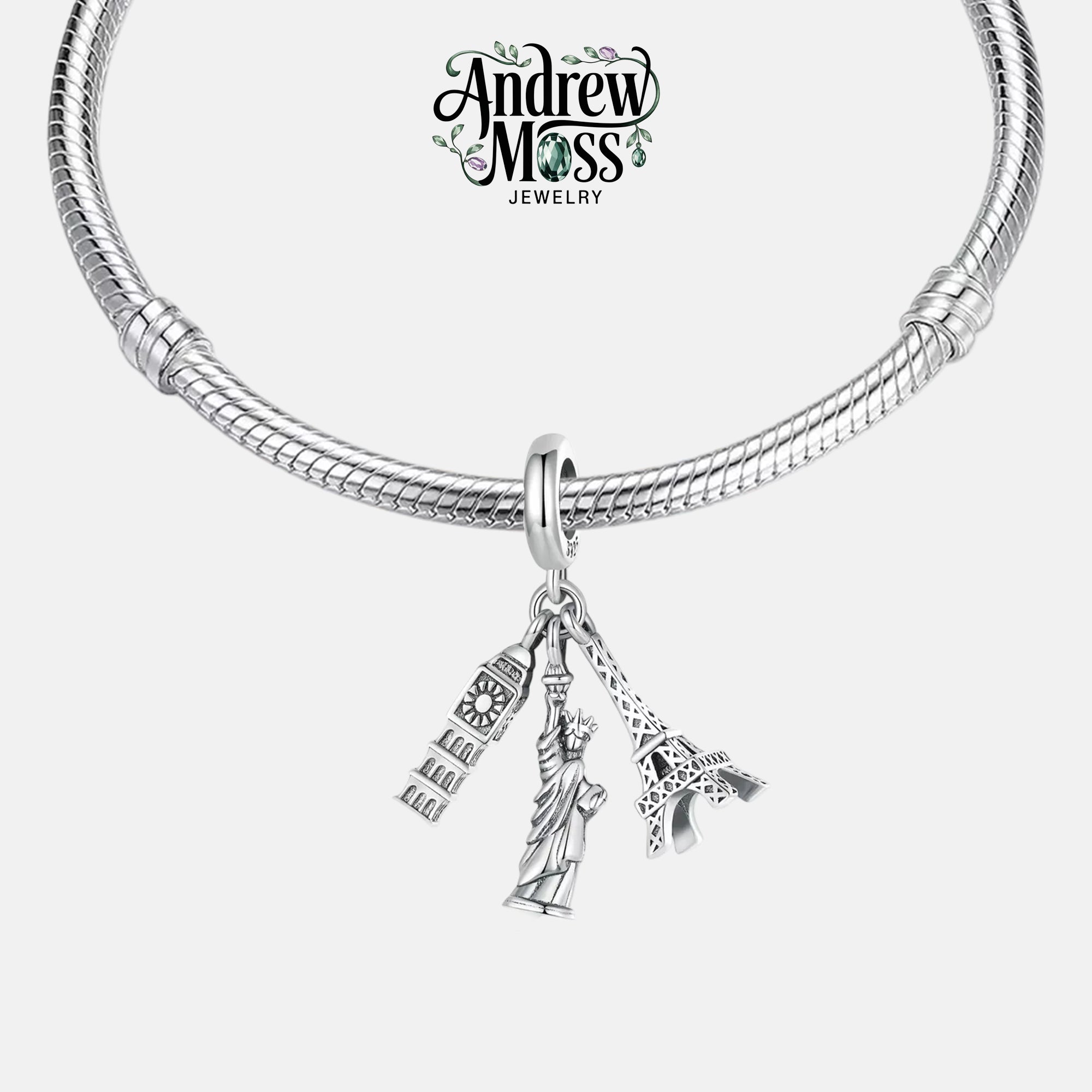 Travel Destinations Dangle Charm
