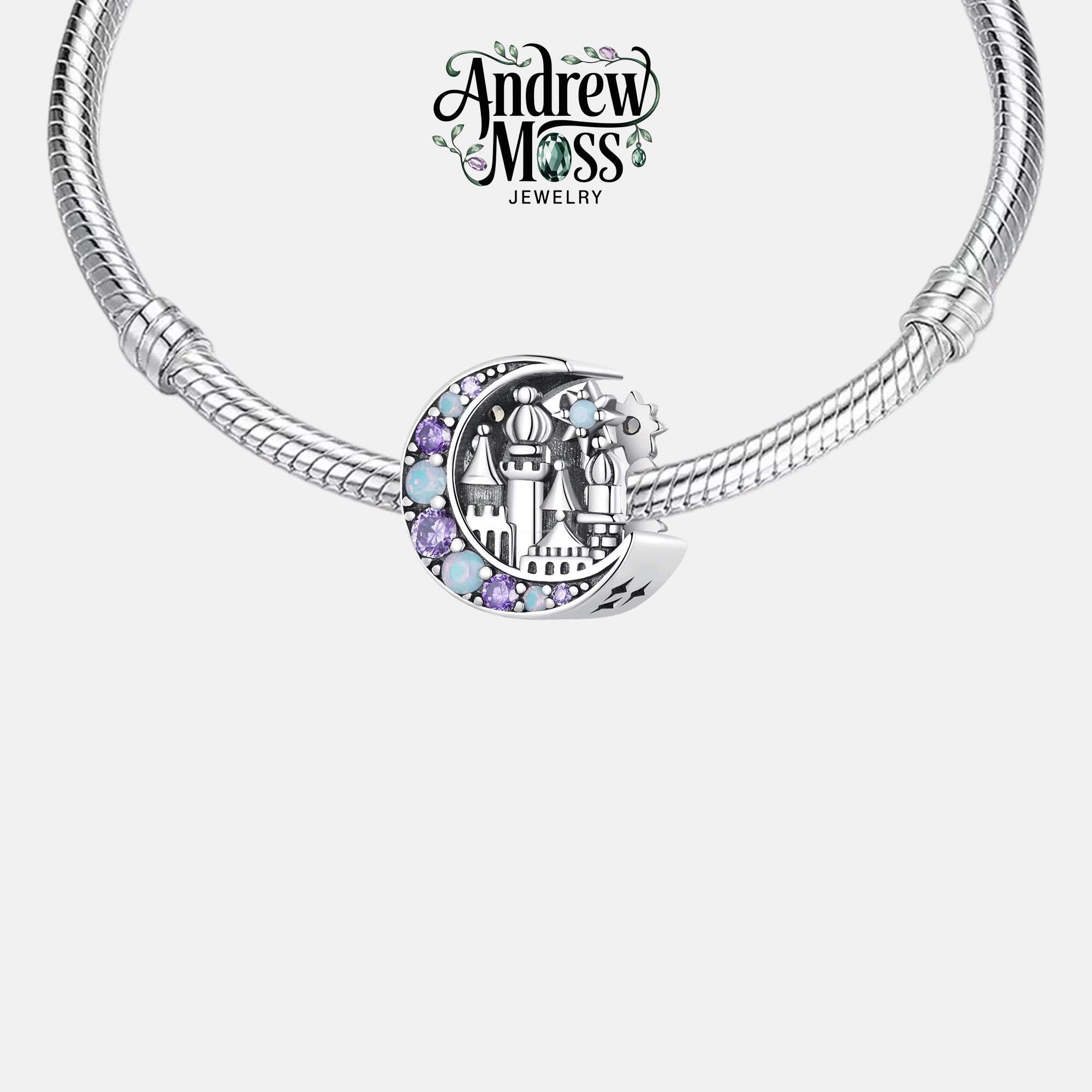 Mystic Magic Moon Castle Bead Charm