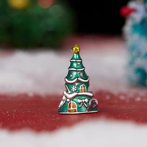 Christmas Tree Bead Charm for Bracelet