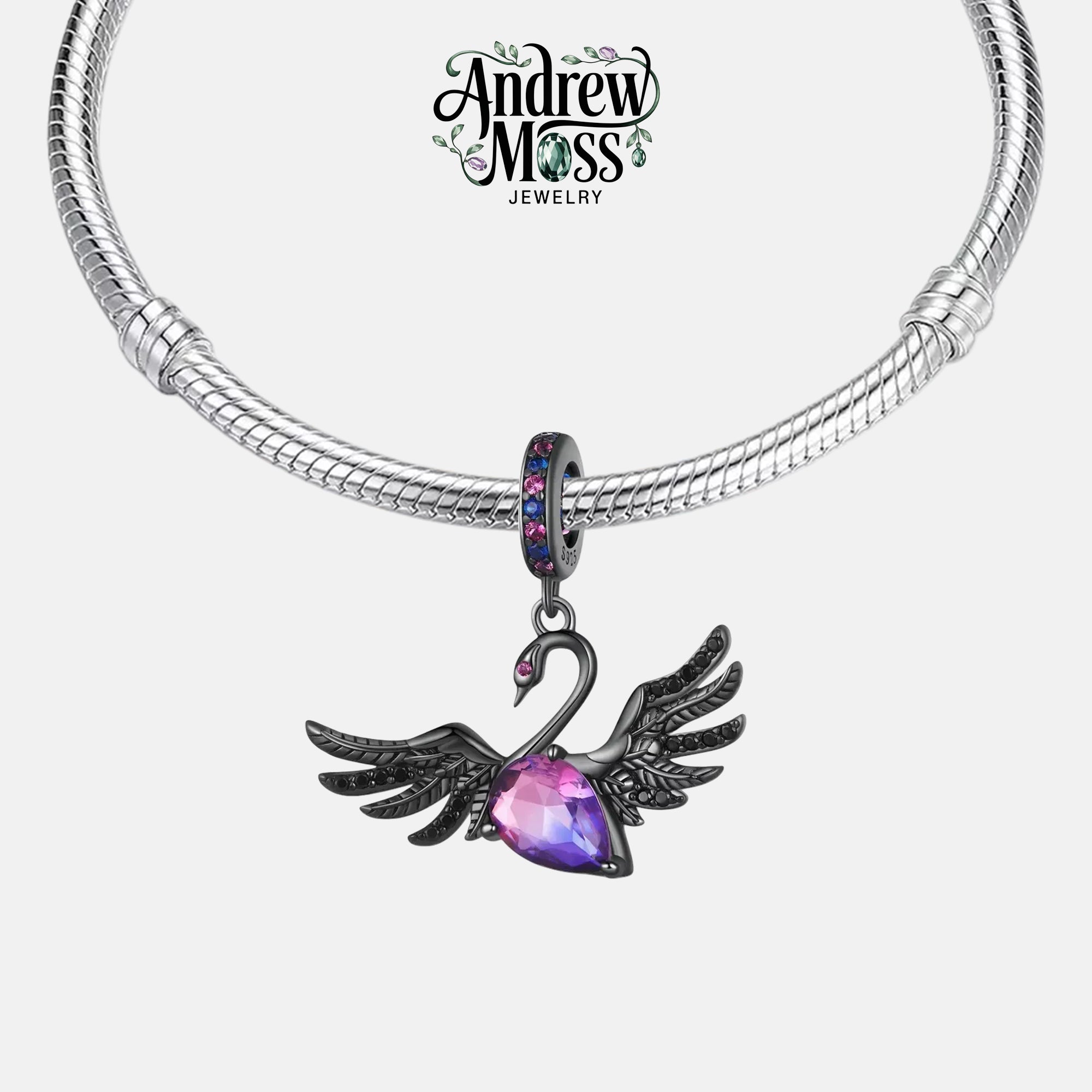 Black Swan Dangle Charm