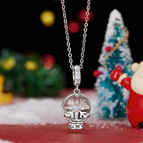 Snowflake Christmas Dangle Charm for Bracelet