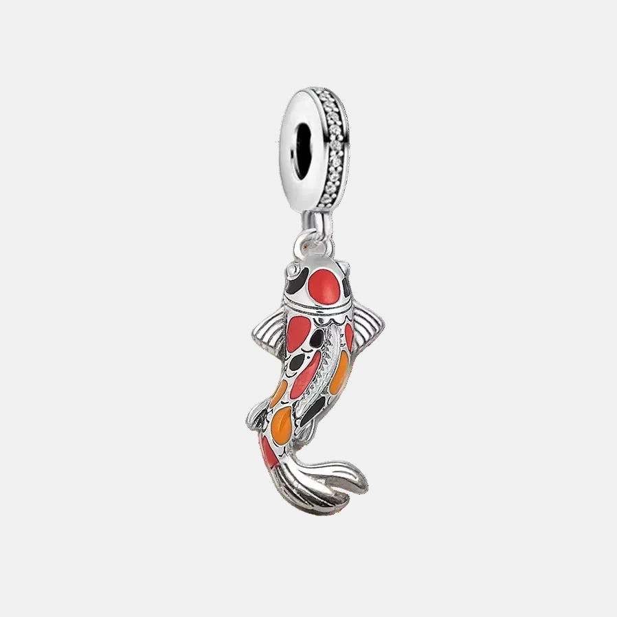 Colorful Koi Fish Dangle Charm