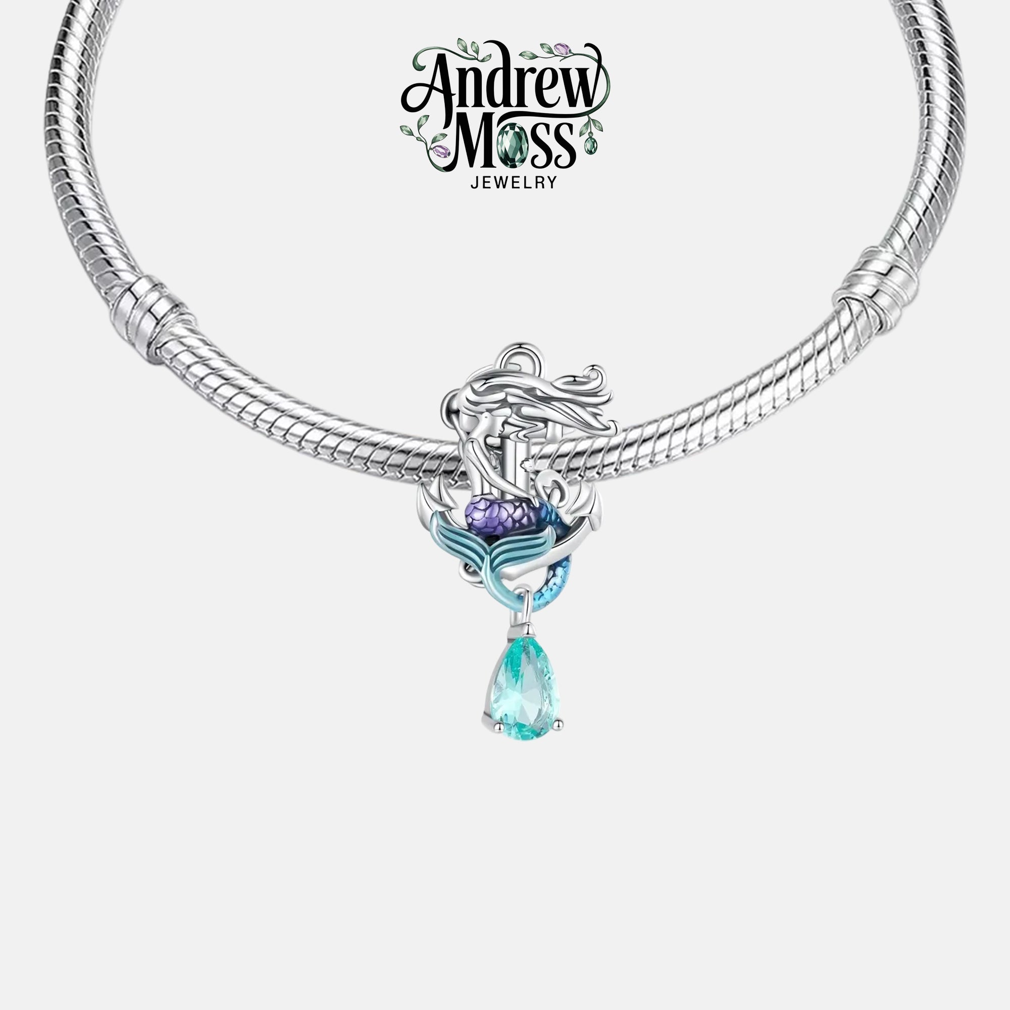 Mermaid Anchor Bead Charm