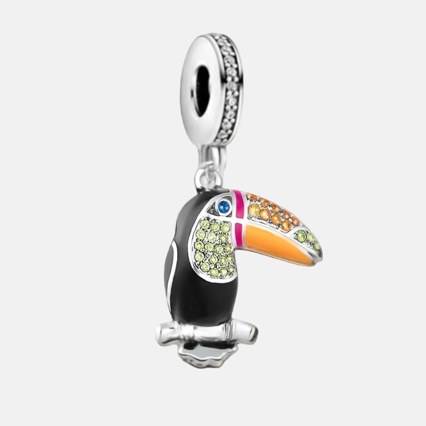 Colorful Toucan Dangle Charm