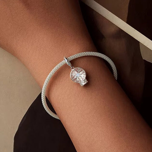 Snowflake Christmas Dangle Charm for Bracelet