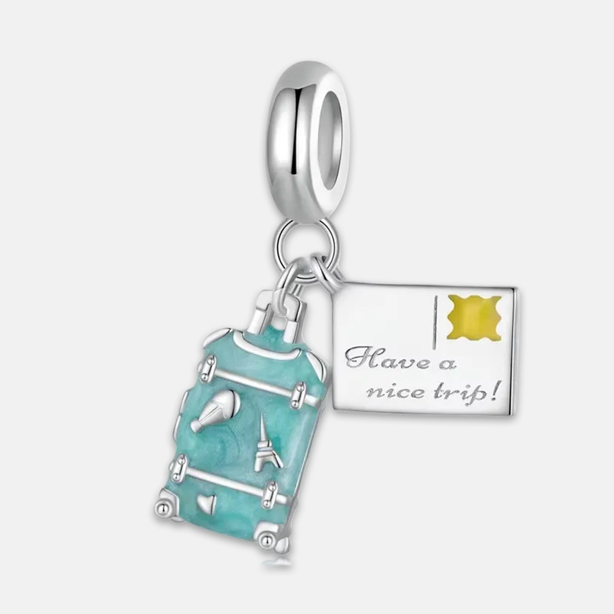 Suitcase Trip Dangle Charm