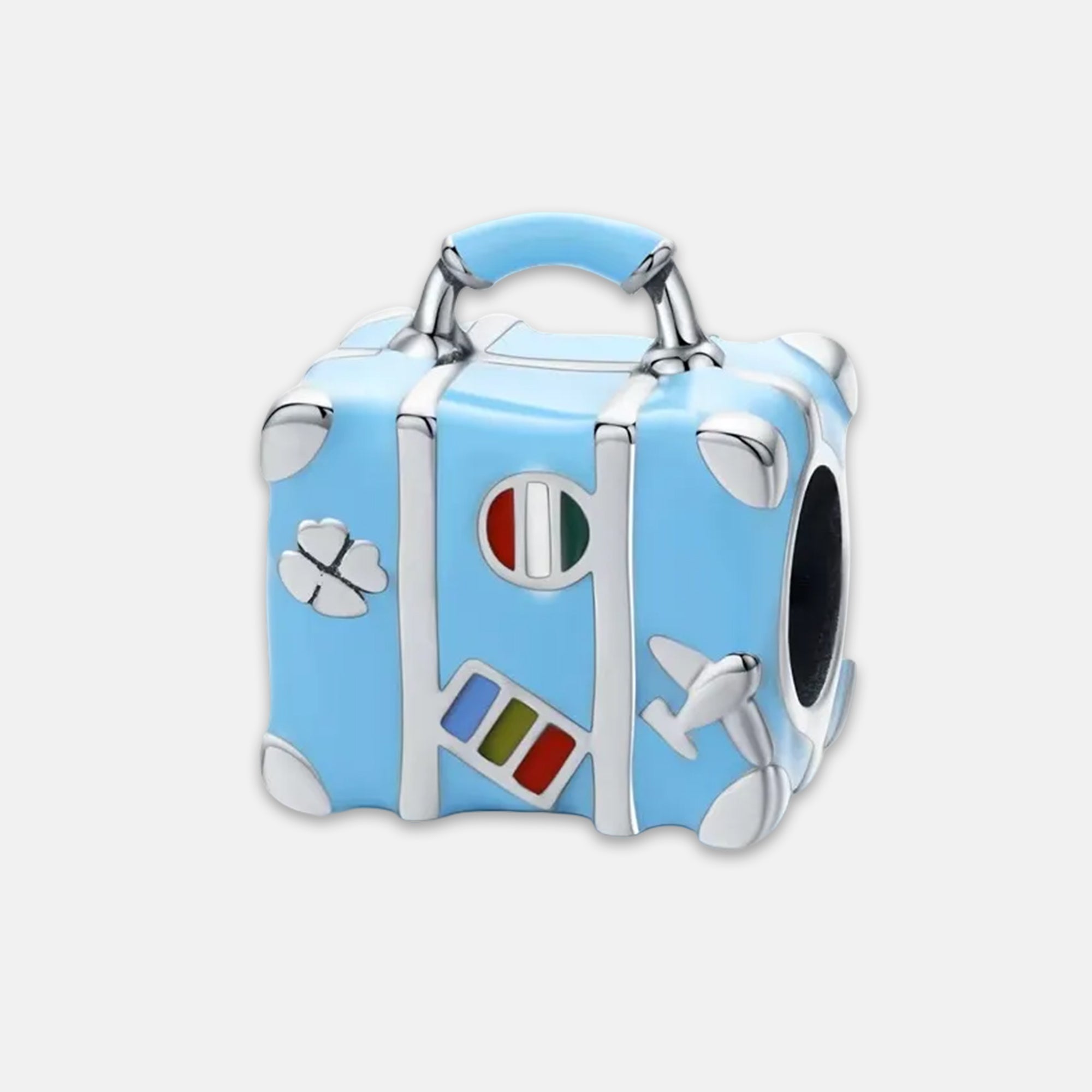 Travel Suitcase Bead Charm