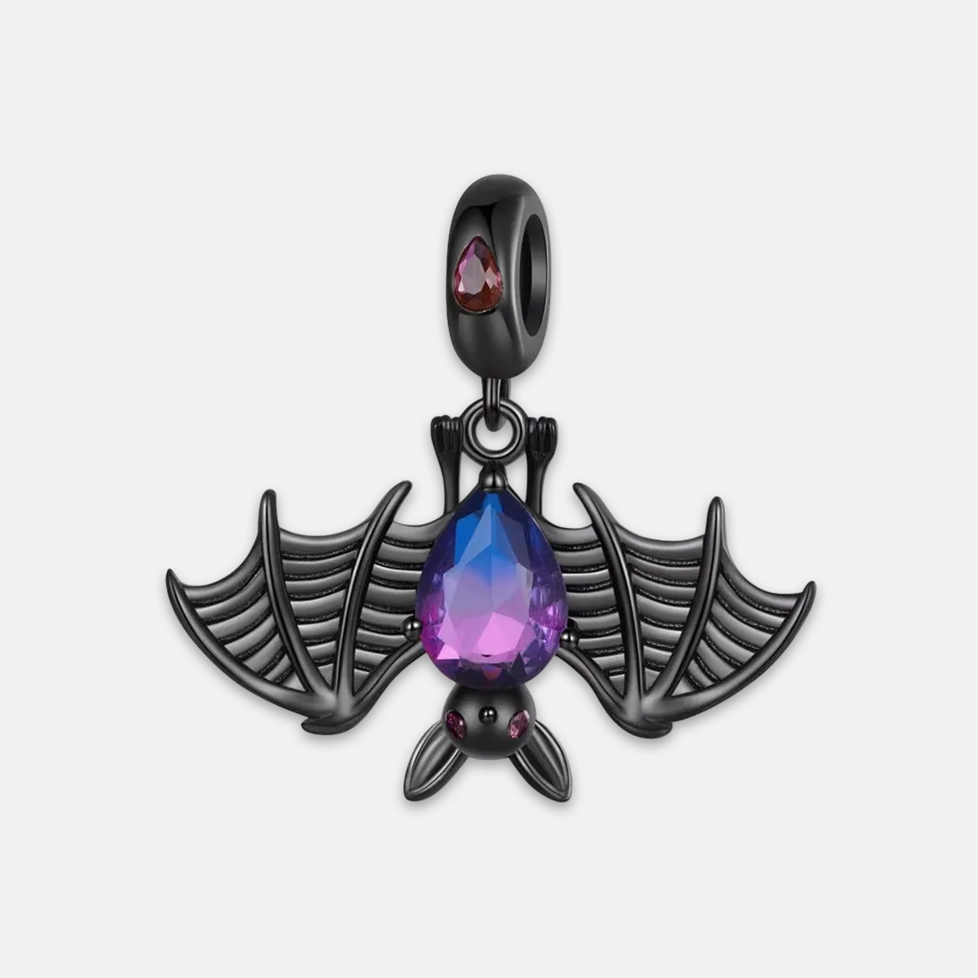 Bat with Stone Dangle Charm