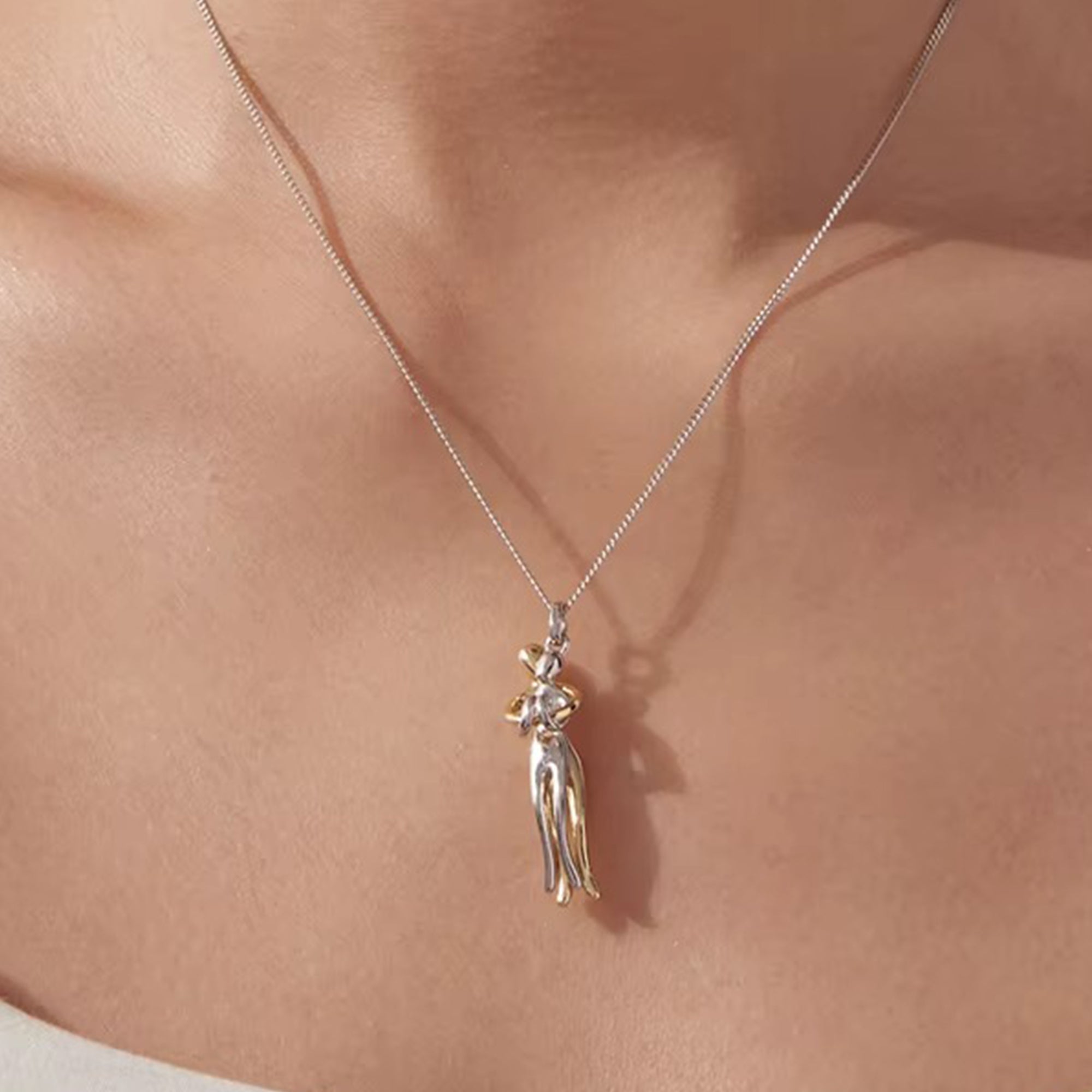 Love Hug Couple Pendant Necklace – Andrew Moss Jewelry