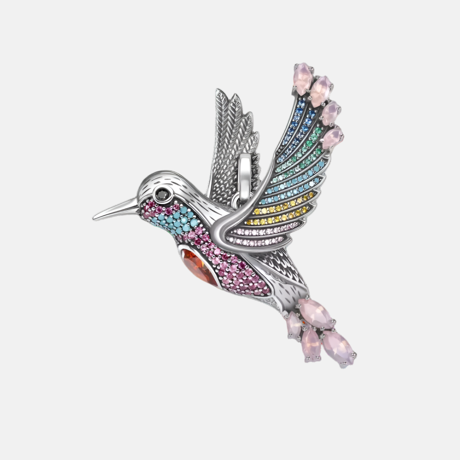 Colorful Hummingbird Pendant