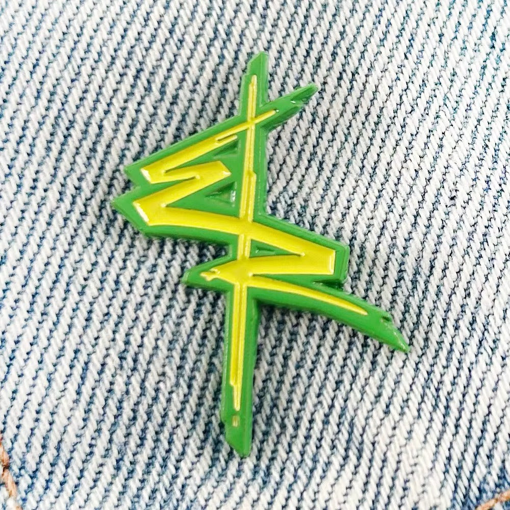 Punk Edgerunners Logo Lapel Pin Brooch 1.38" x 1.04"