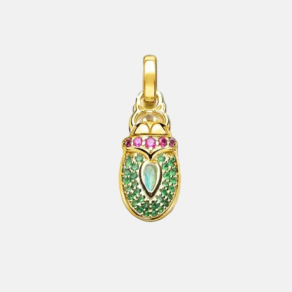 Egyptian Scarab Gold Plated Pendant