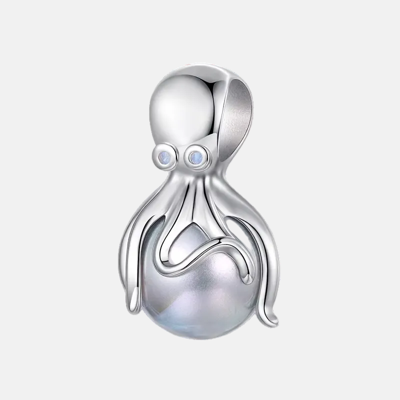 Octopus Pearl Moonstone Bead Charm