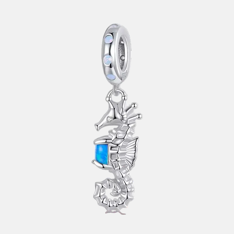 Seahorse Moonstone Dangle Charm