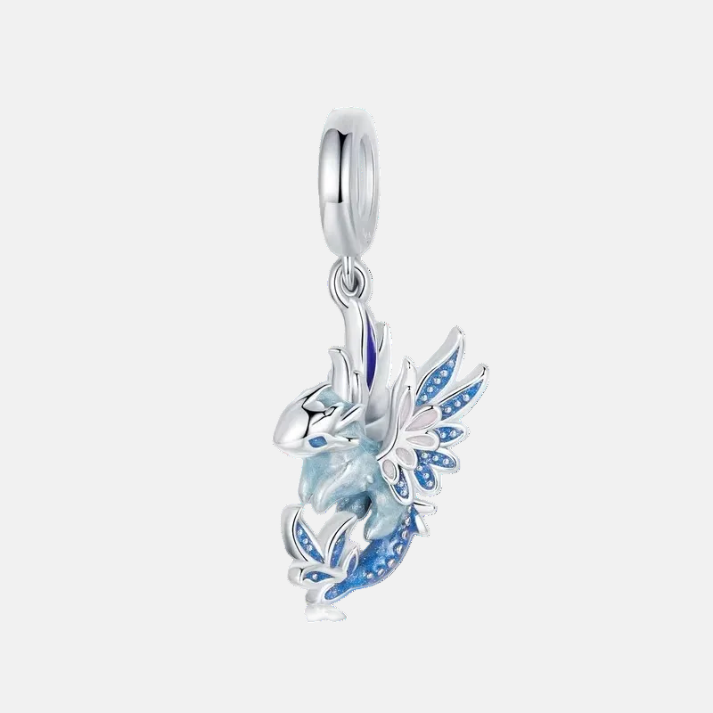Water Flying Dragon Dangle Charm