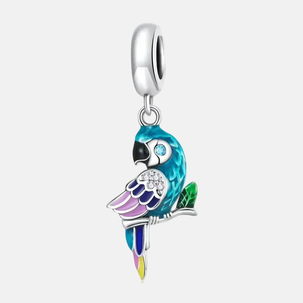 Macaw Bird Dangle Charm
