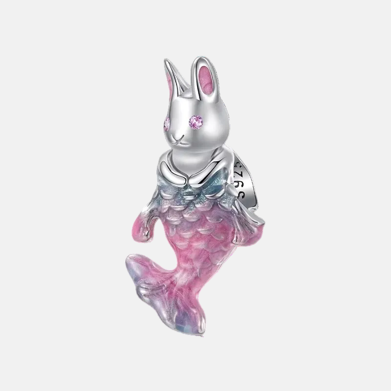 Fantasy Mermaid Rabbit Charm