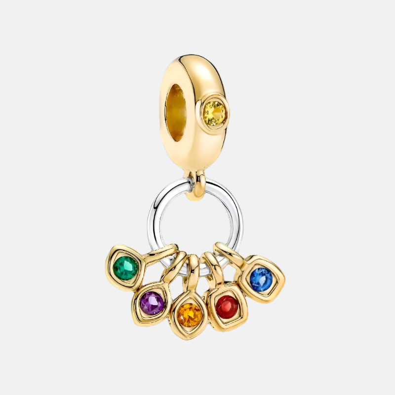 Marvel Infinity Stones Gold Plated Dangle Charm
